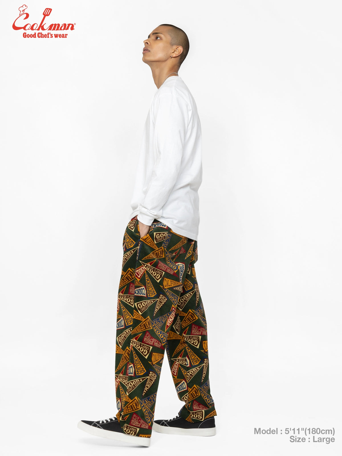 Chef Pants Semiwide - Corduroy : Pennant Green