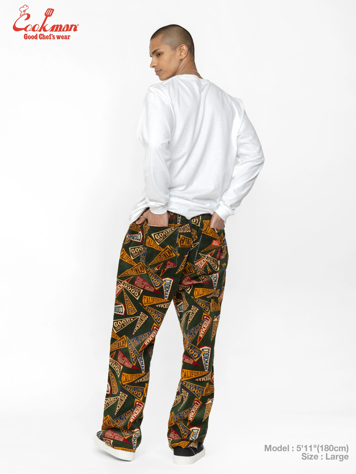 Chef Pants Semiwide - Corduroy : Pennant Green