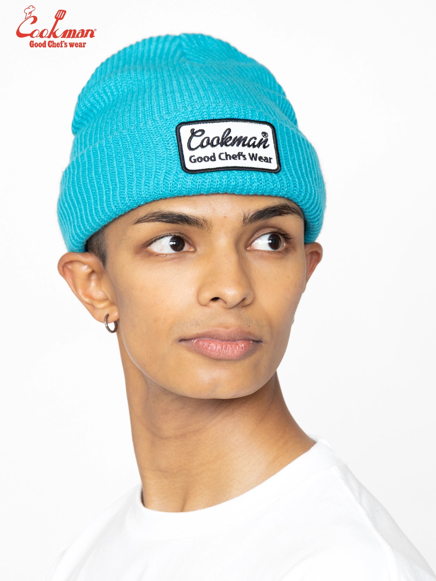 Beanie - Embroidery Patch : Turquoise