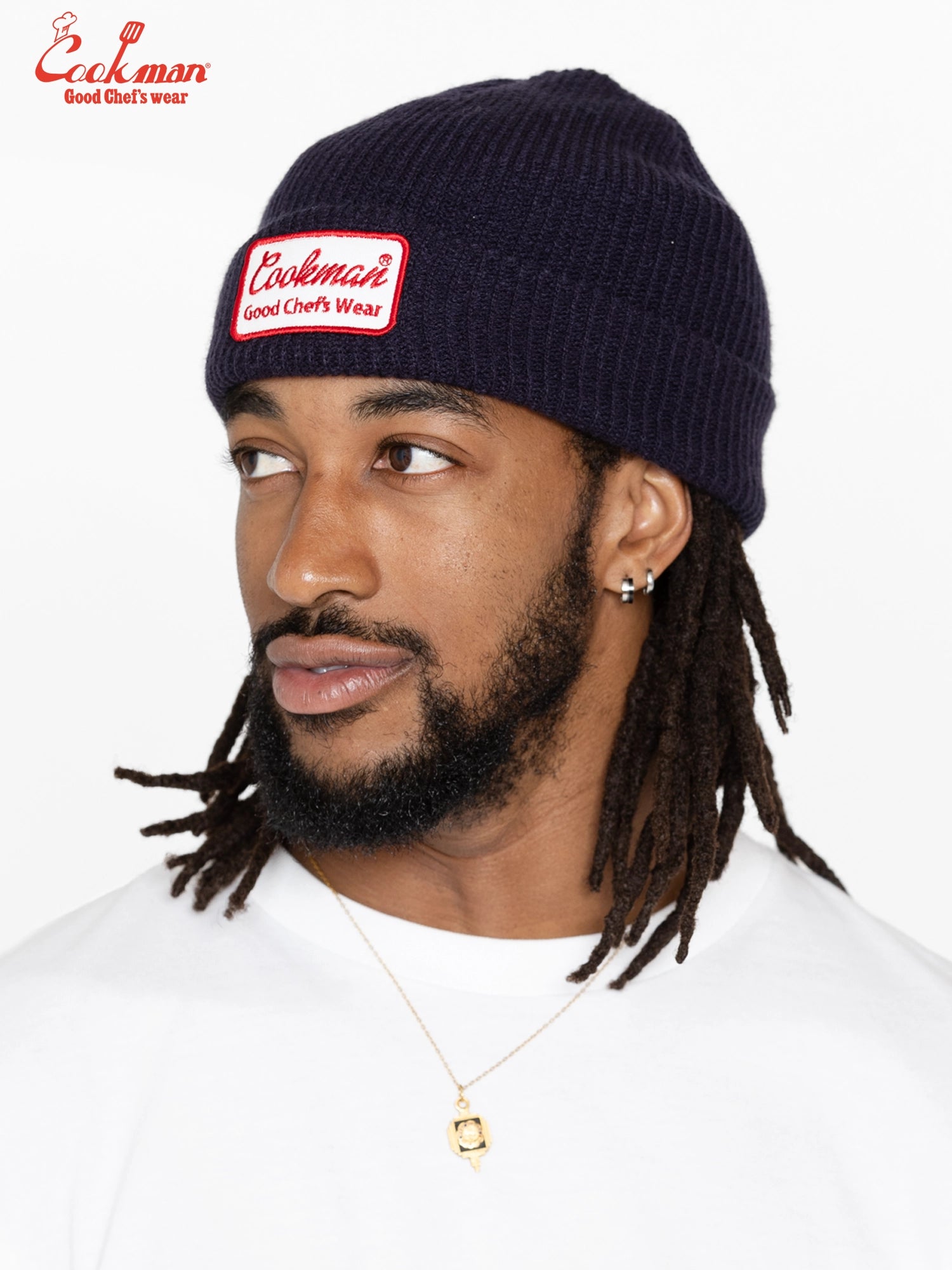 Beanie - Embroidery Patch : Navy