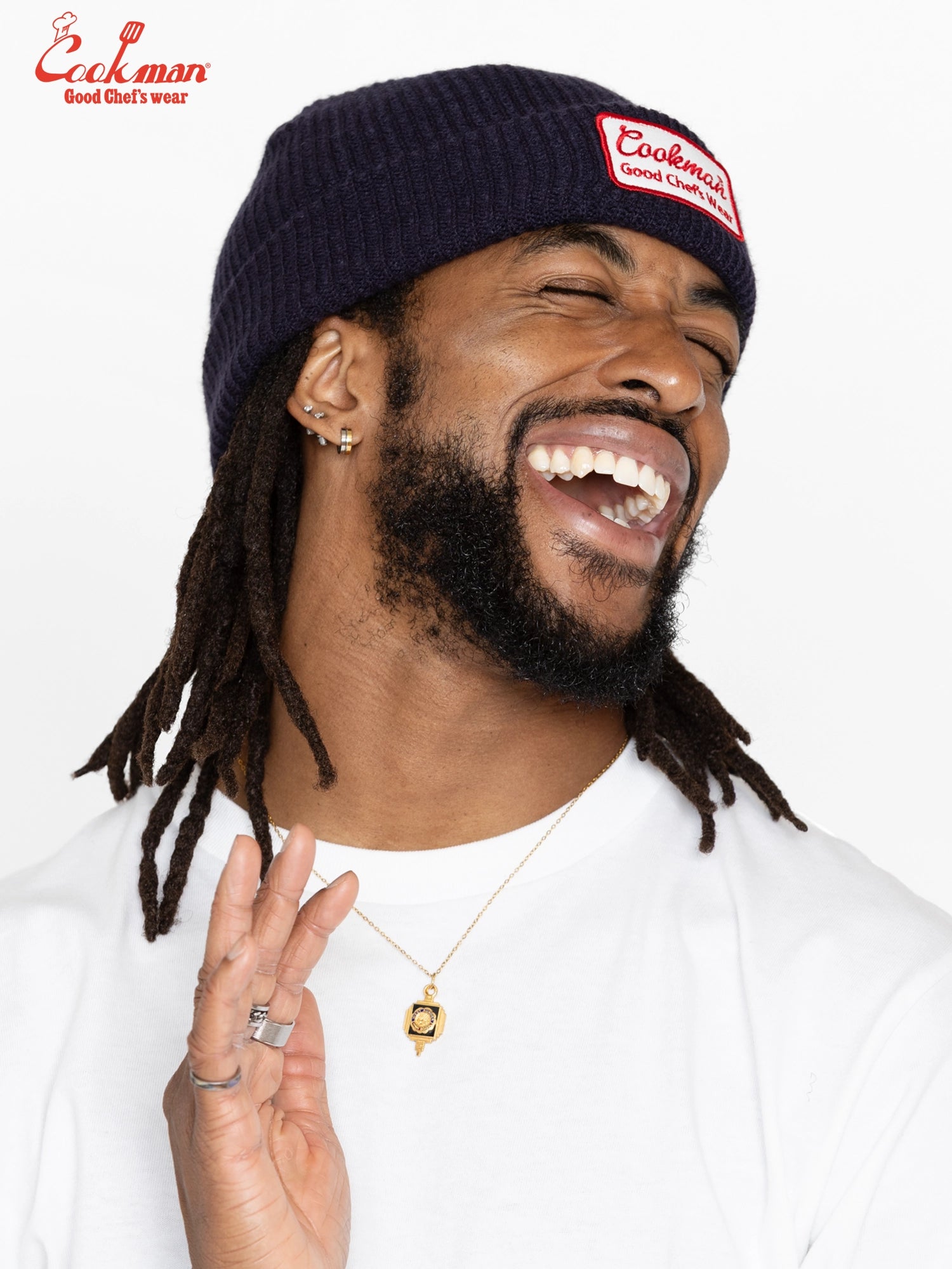 Beanie - Embroidery Patch : Navy