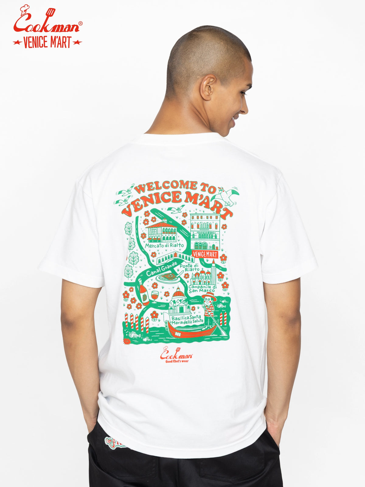 Tees - VENICE M'Art TM Paint Venice Map : White