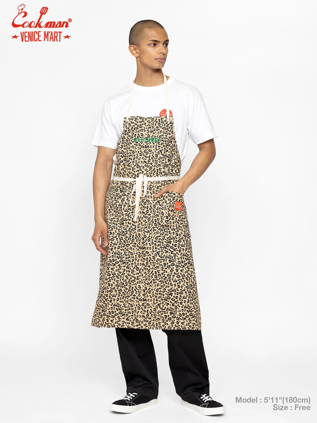 Long Apron - VENICE M'Art : Leopard Beige