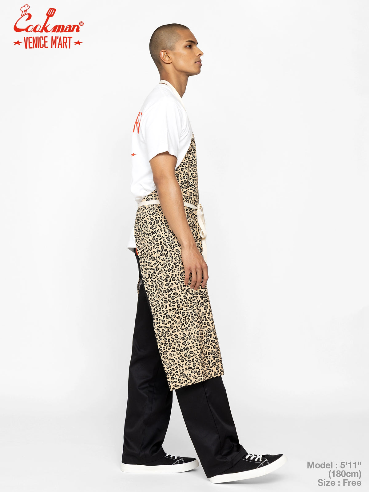 Long Apron - VENICE M'Art : Leopard Beige