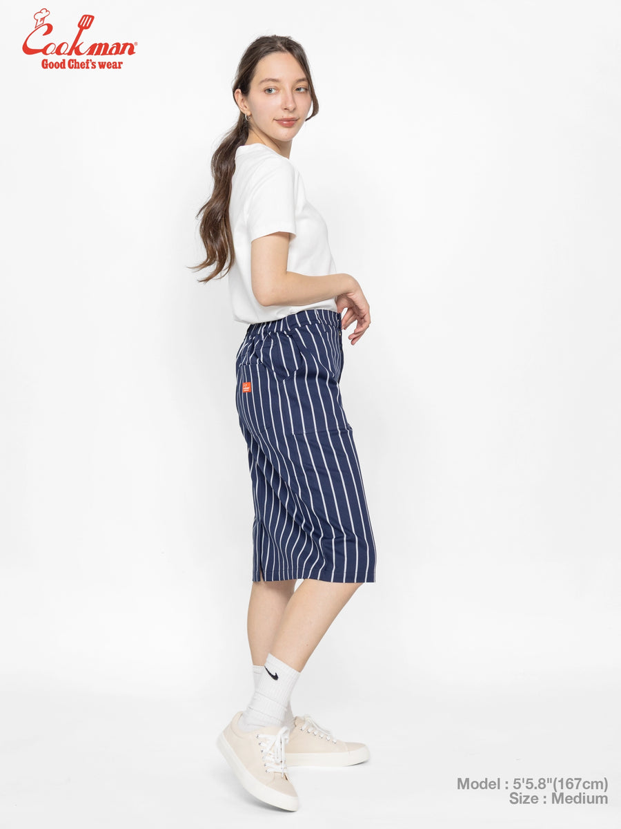 Baker's Skirt - Stripe : Navy