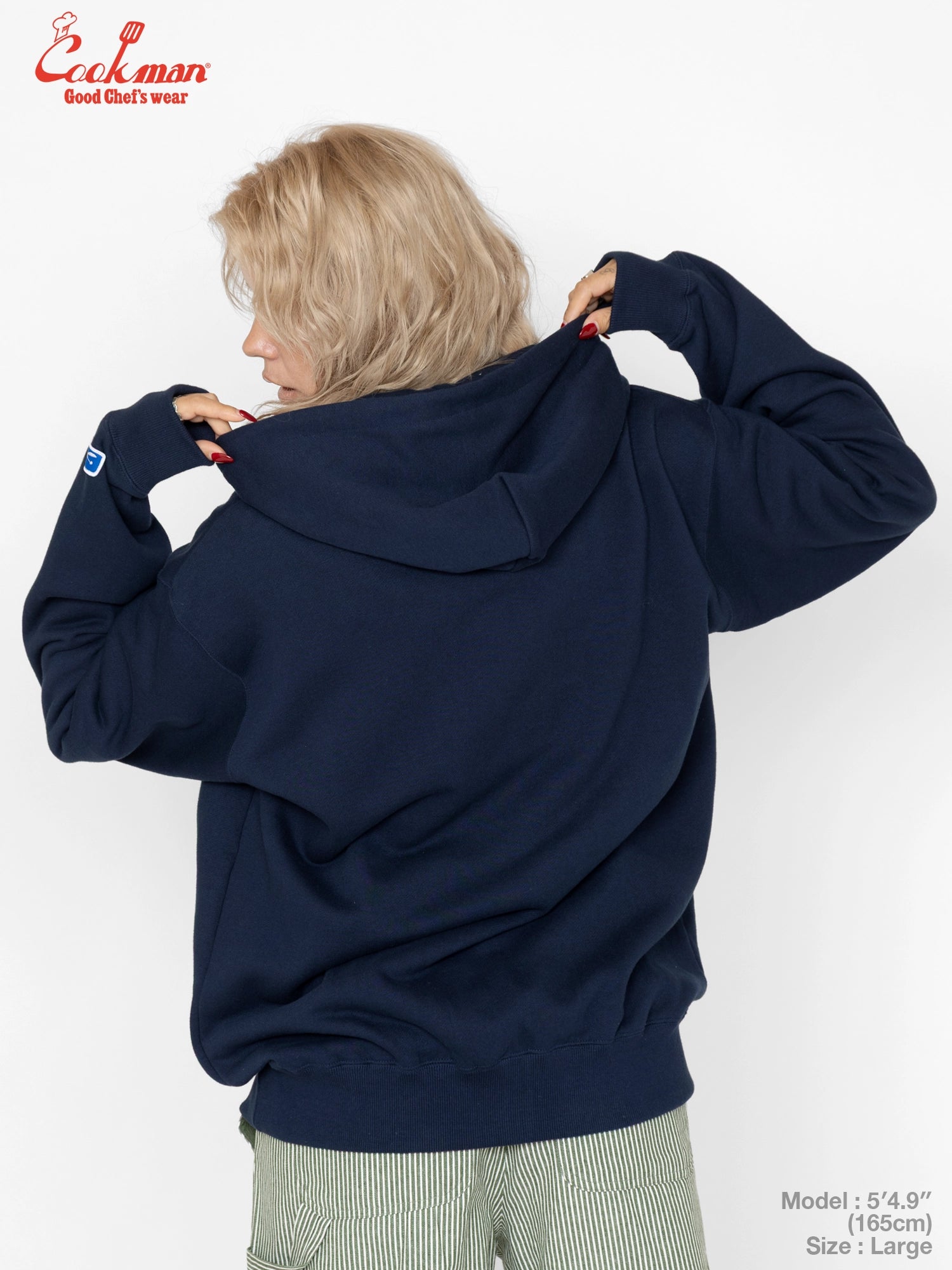 Zip-up Hoodie - Chef Hat LA : Navy