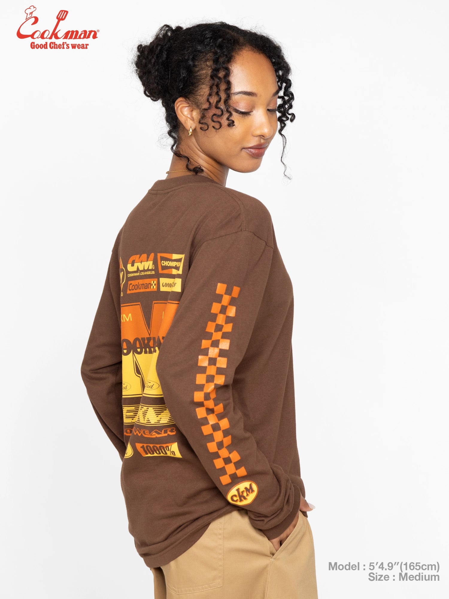 Long Sleeve Tees - Race : Dark Brown
