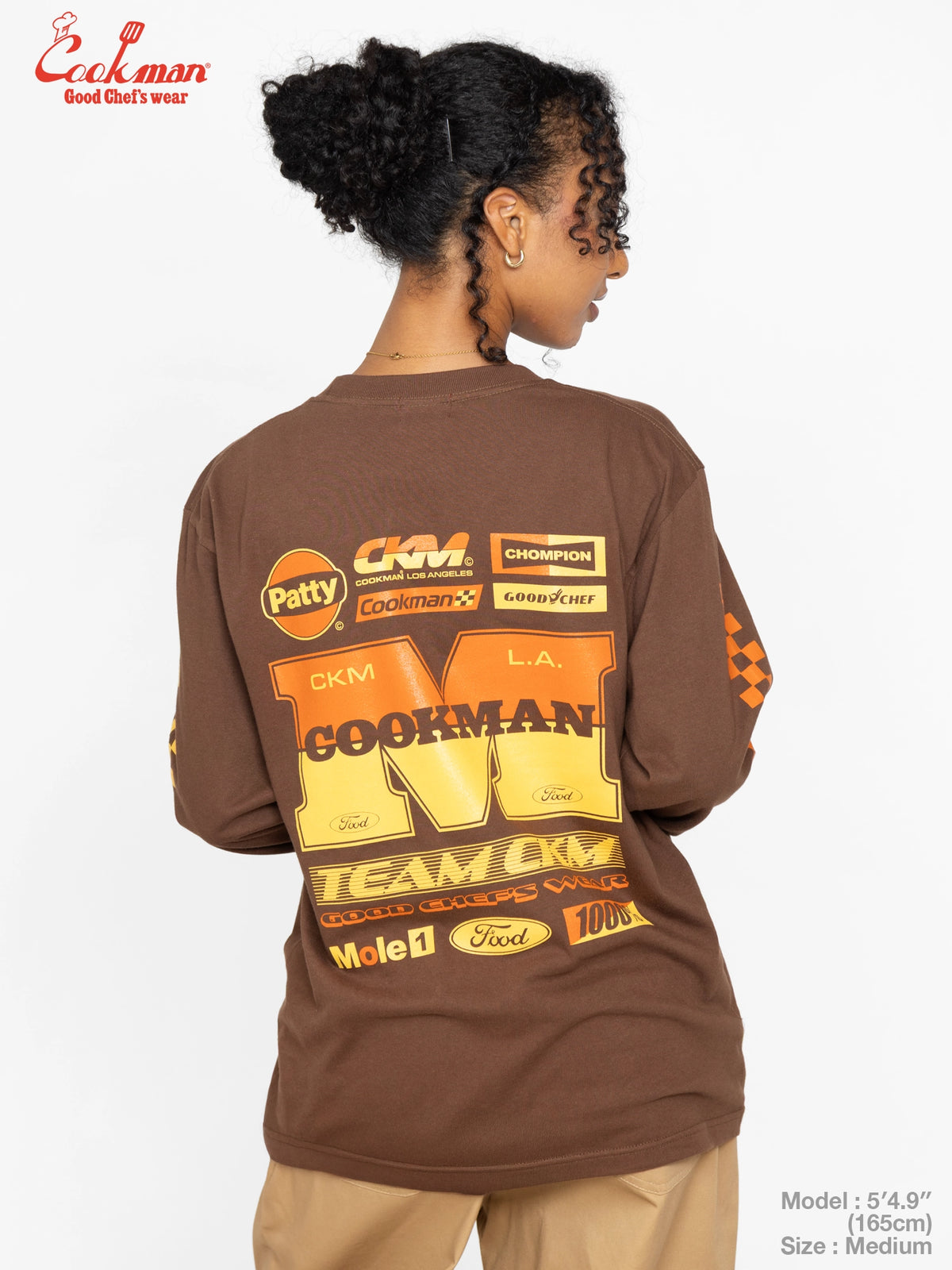 Long Sleeve Tees - Race : Dark Brown