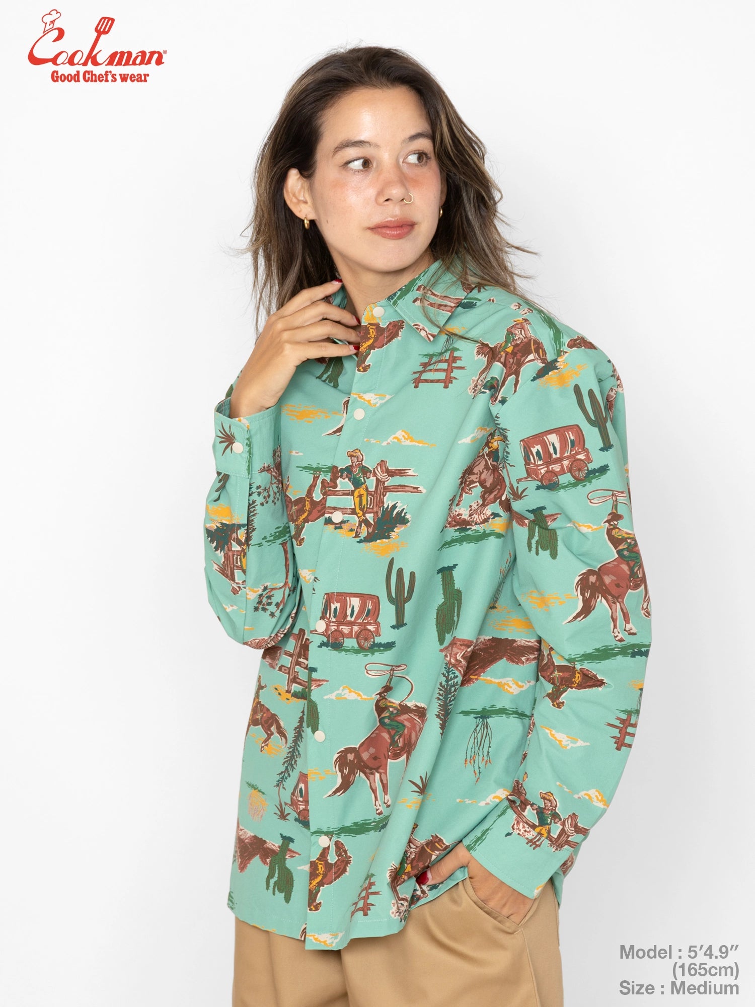 Work Shirts Long Sleeve - Western : Light Blue