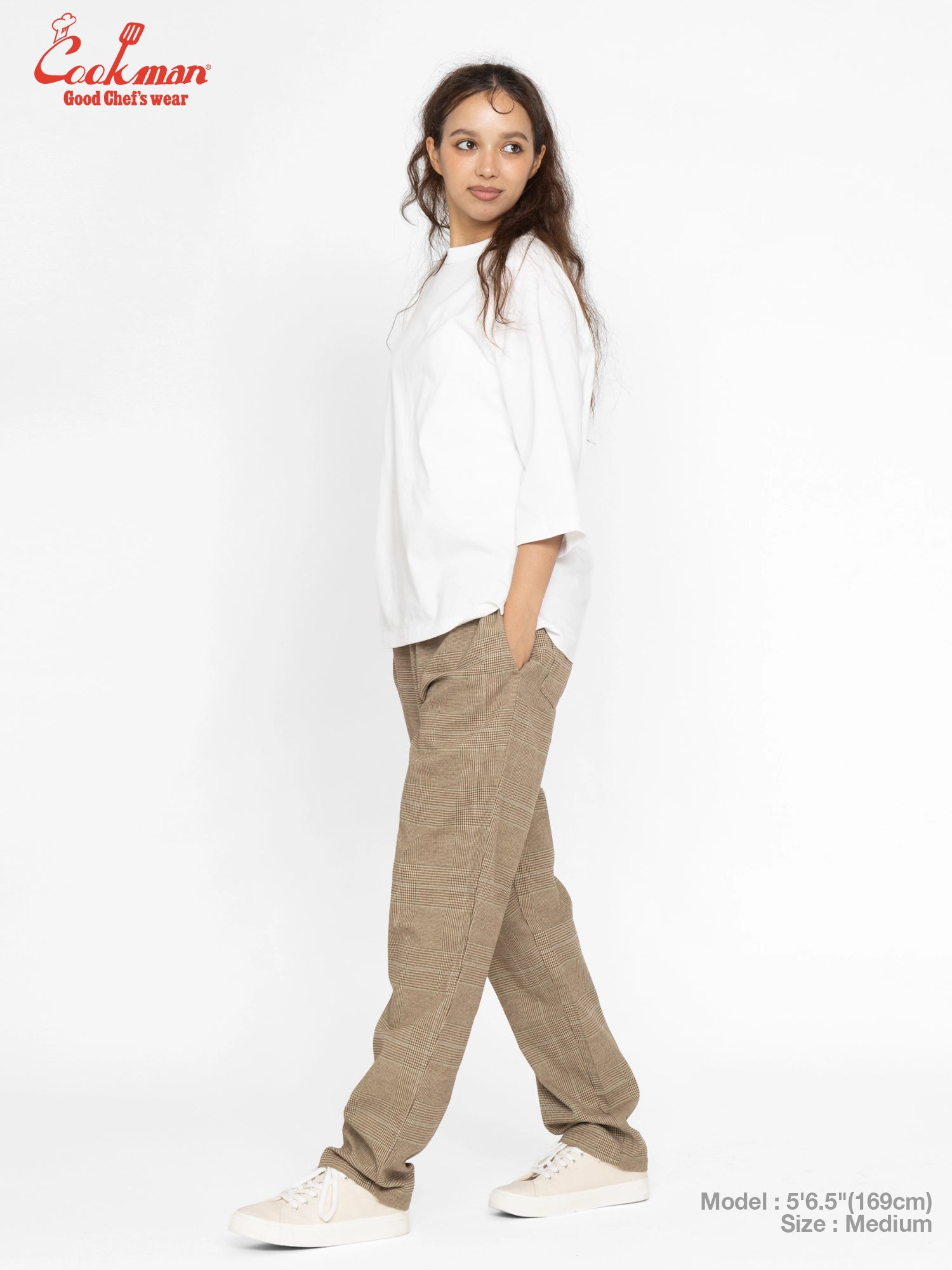 Chef Pants - Glen Check : Brown