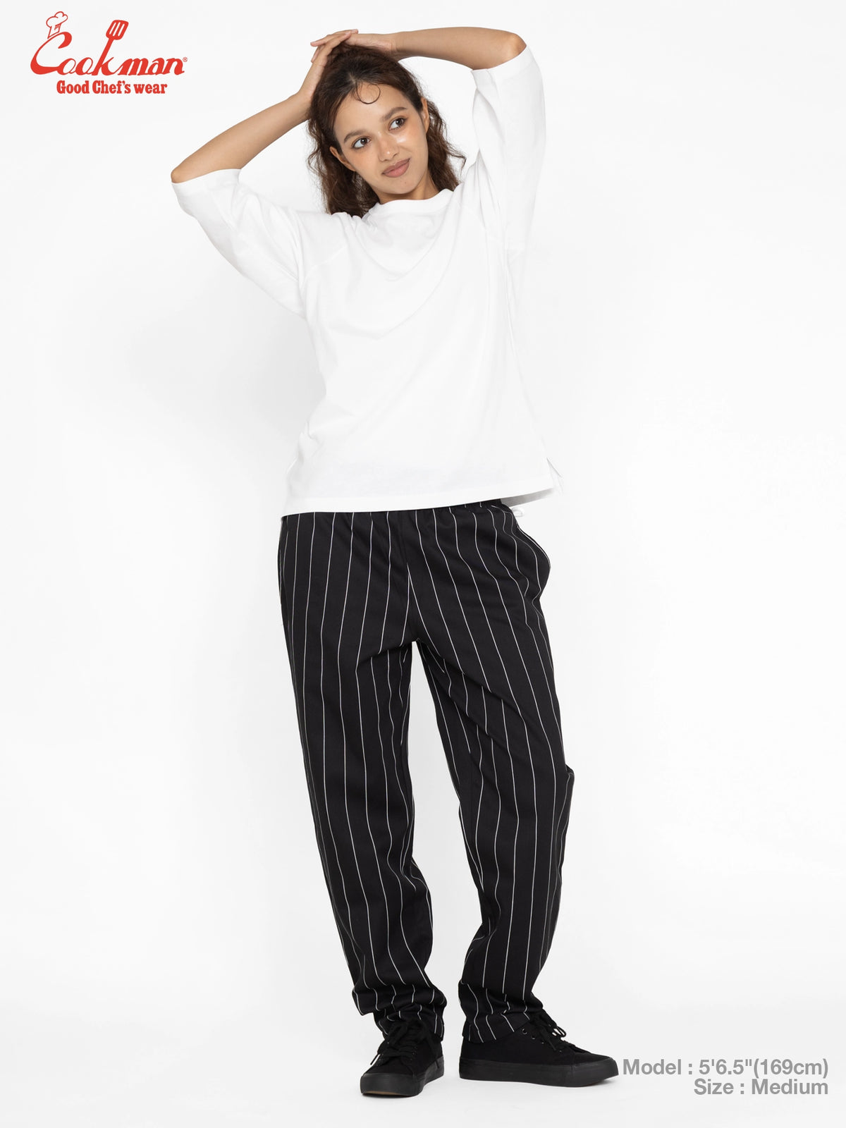 Chef Pants - Pencil Stripe : Black