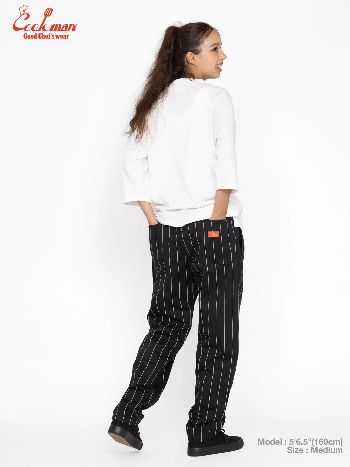 Chef Pants - Pencil Stripe : Black