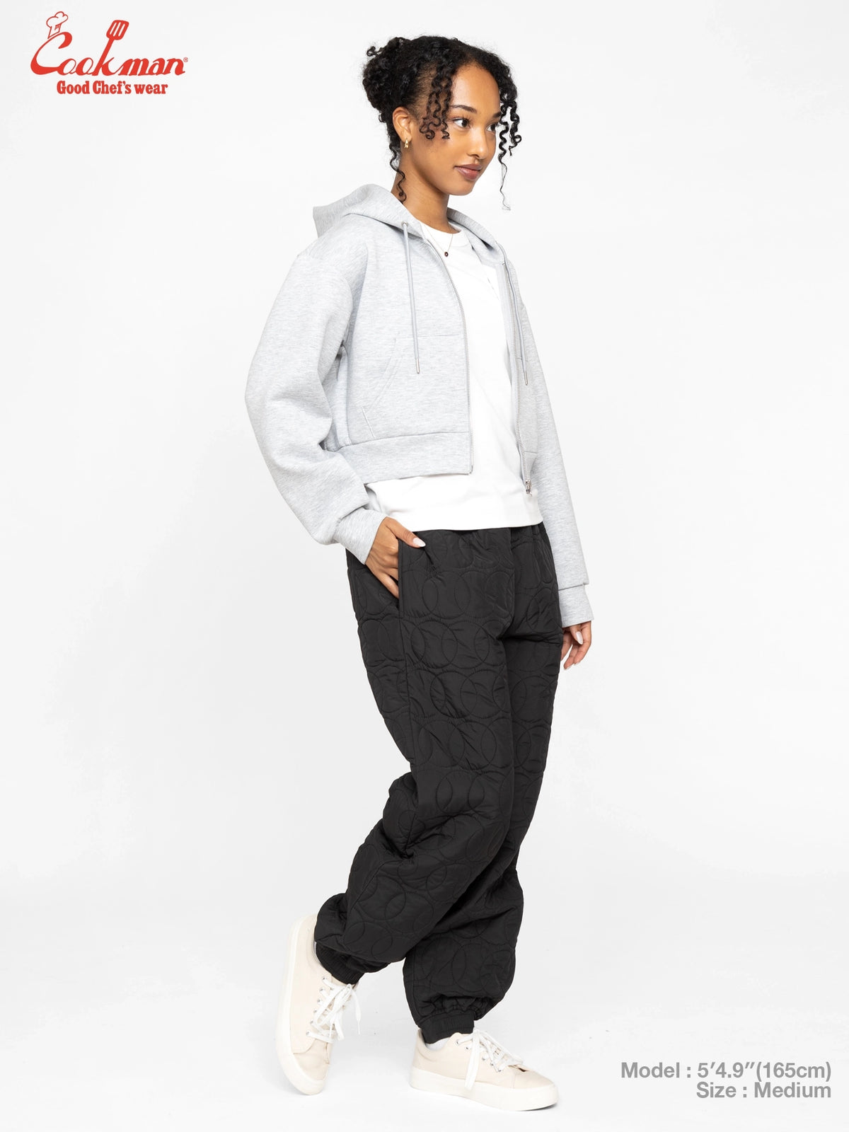 Chef Pants - Quilted Baseball : Black