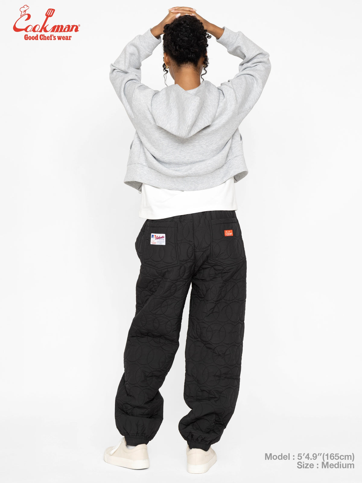 Chef Pants - Quilted Baseball : Black