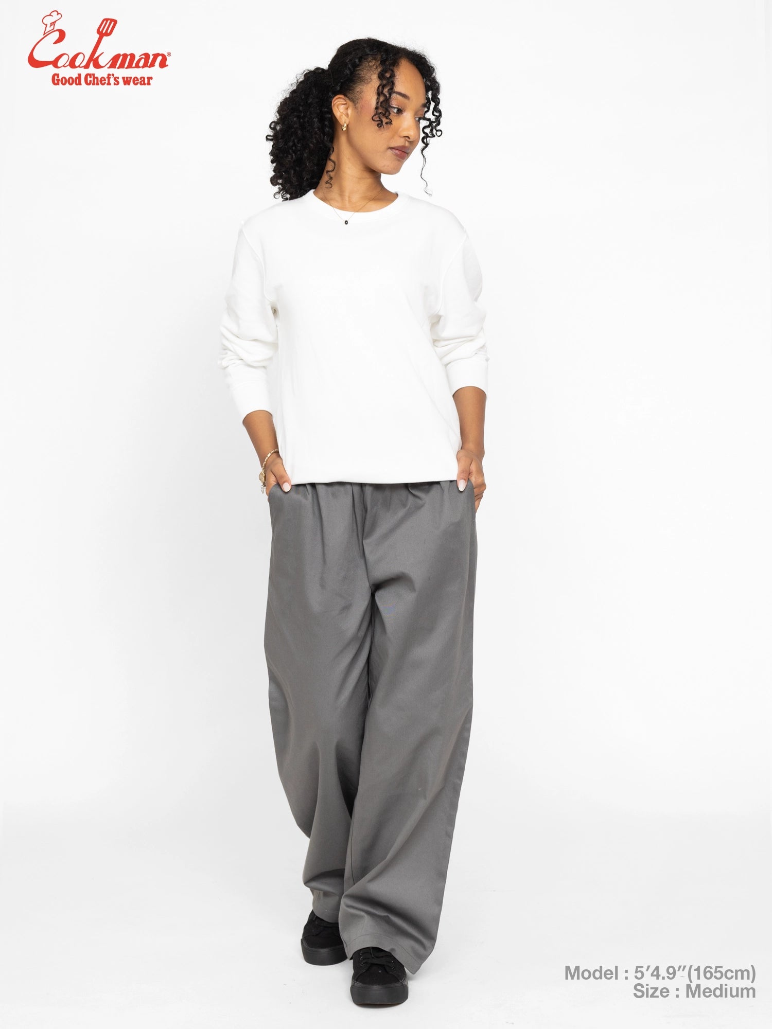 Chef Pants High-Wide - Charcoal Gray