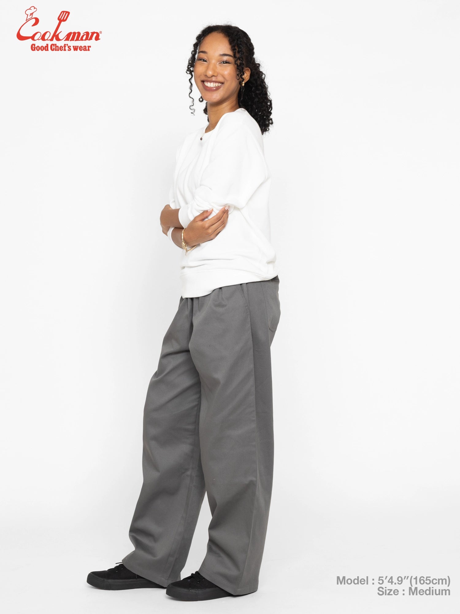 Chef Pants High-Wide - Charcoal Gray