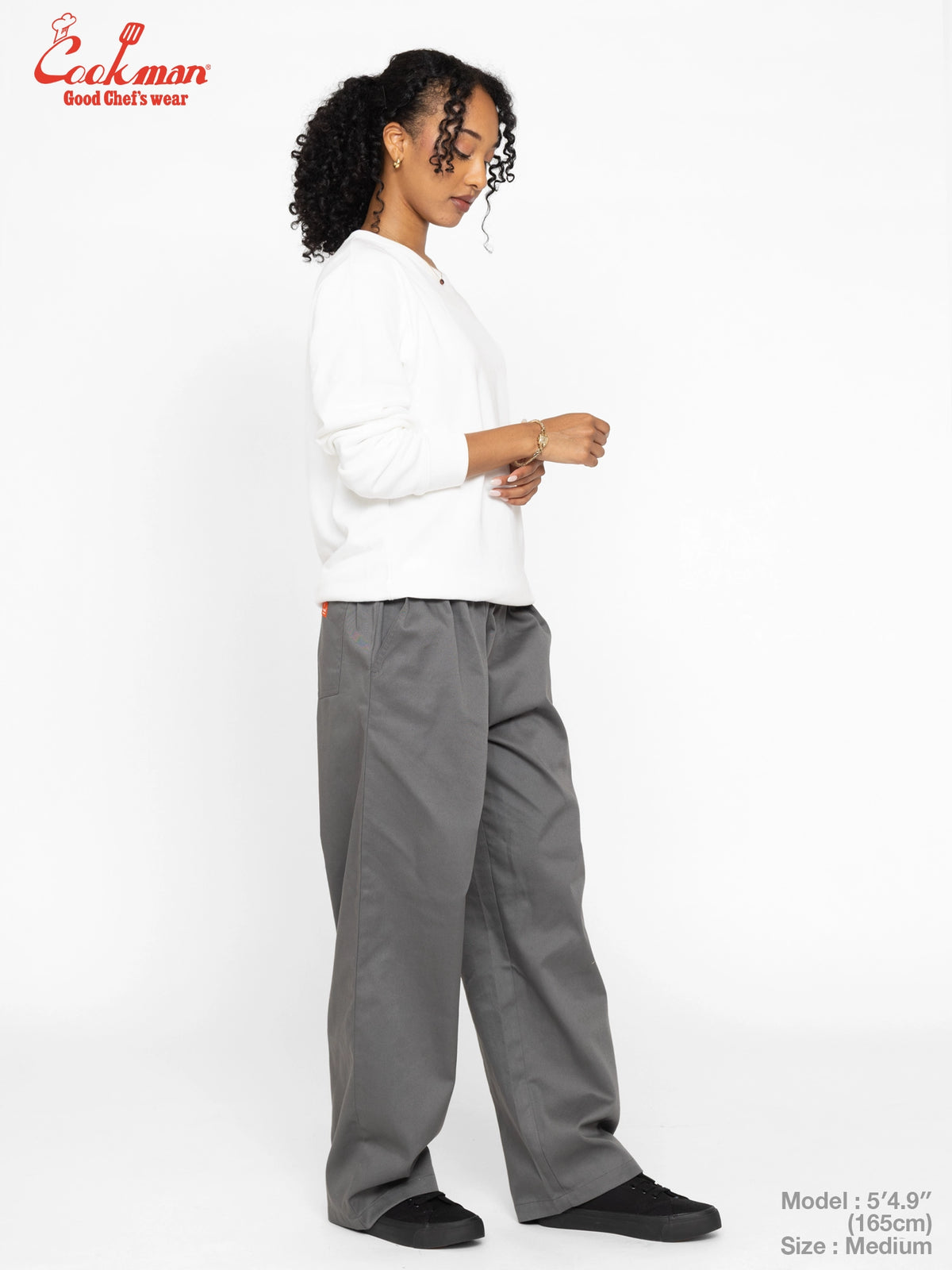 Chef Pants High-Wide - Charcoal Gray