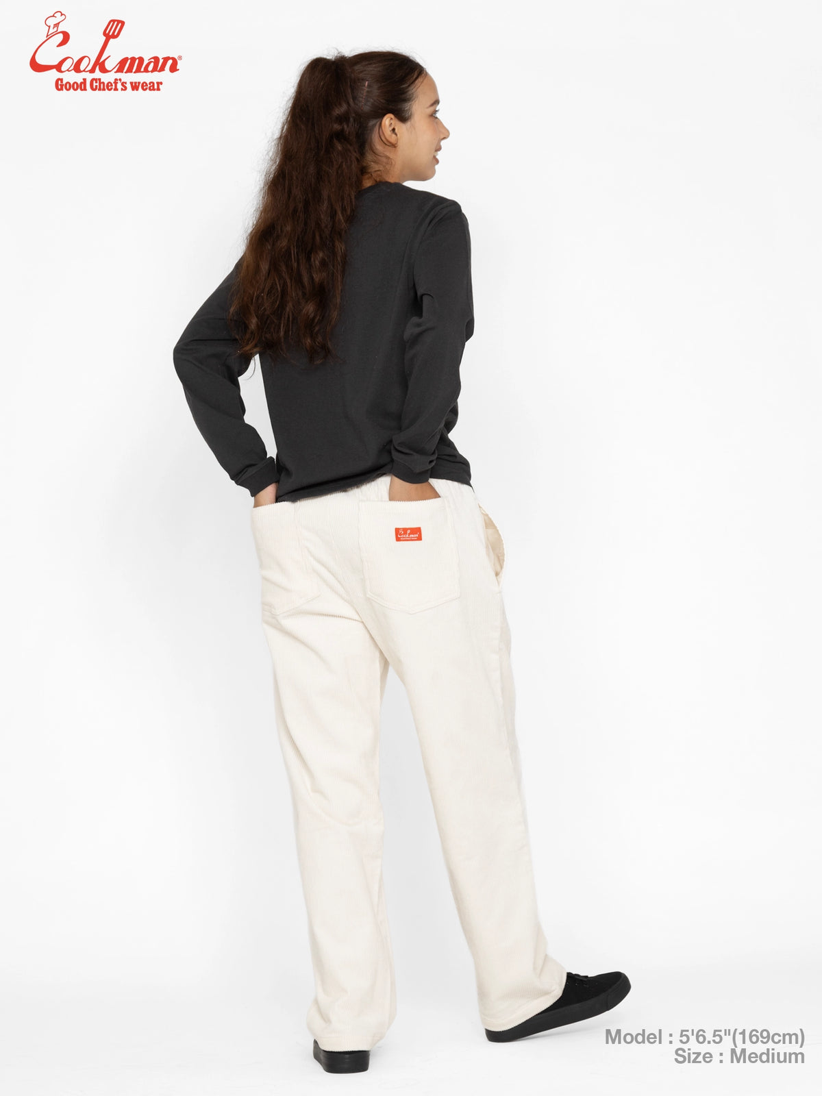 Chef Pants Semiwide - Corduroy : Cream