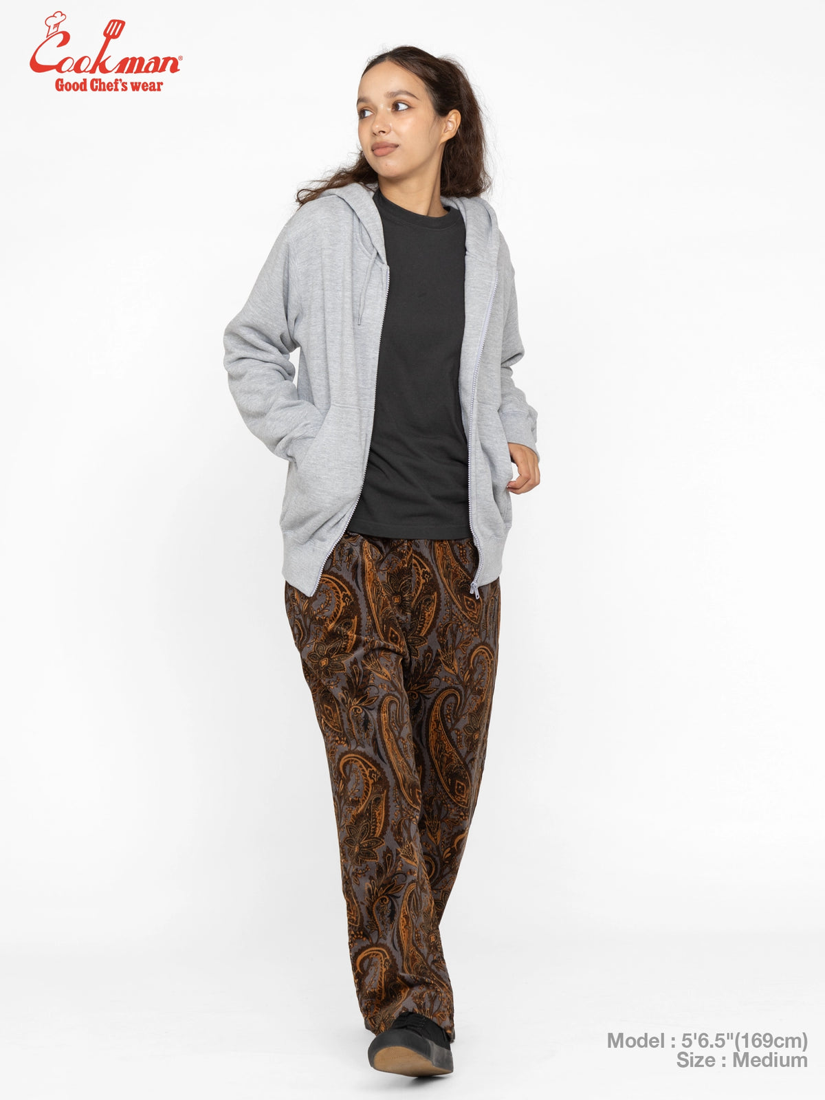 Chef Pants Semiwide - Corduroy : Paisley Brown