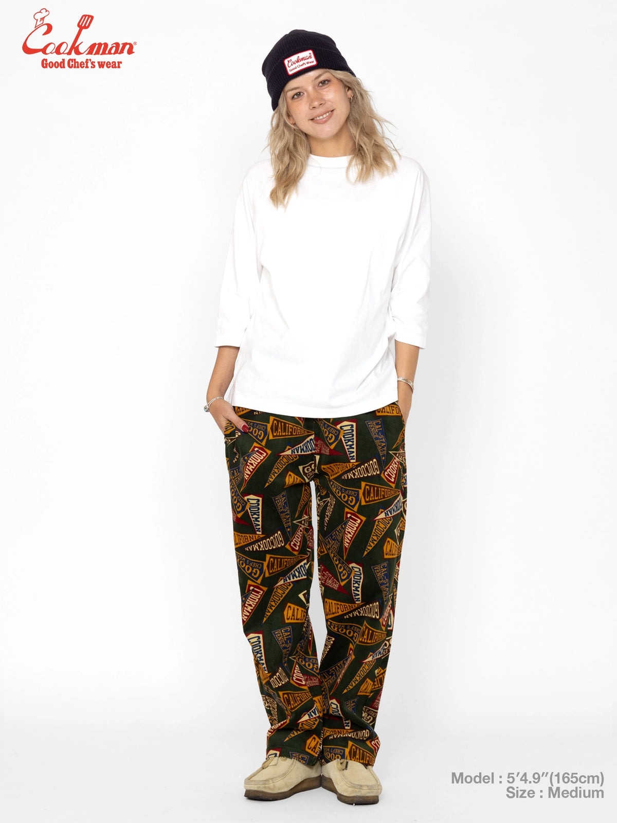 Chef Pants Semiwide - Corduroy : Pennant Green