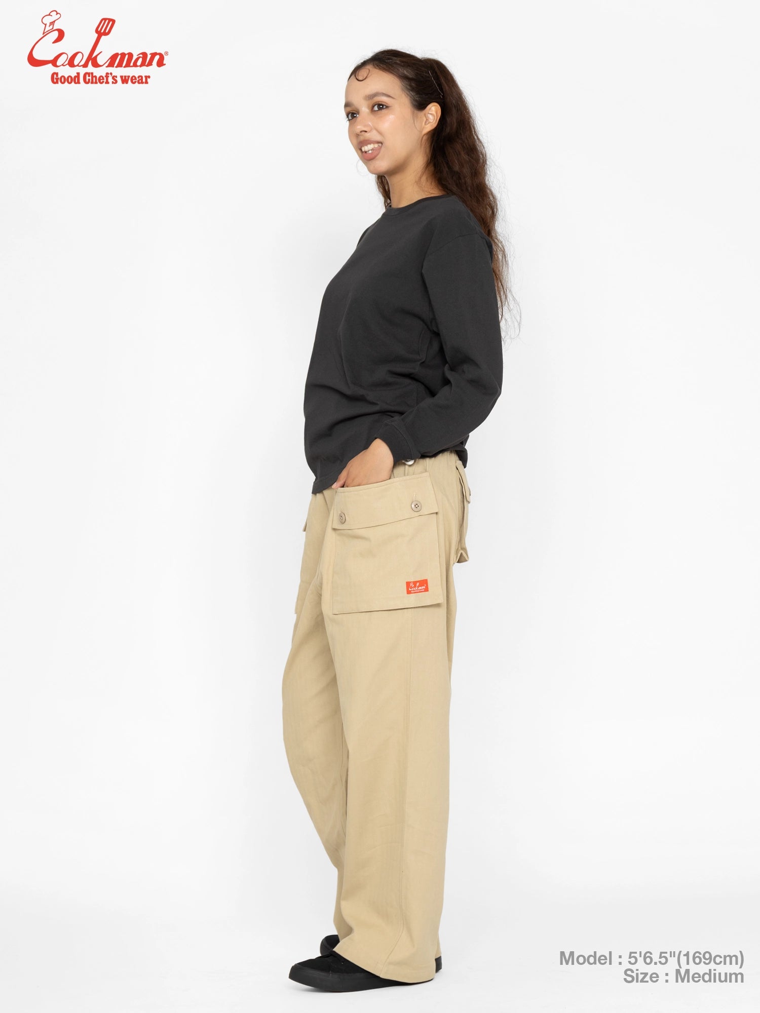 Monkey Pants - Herringbone : Beige