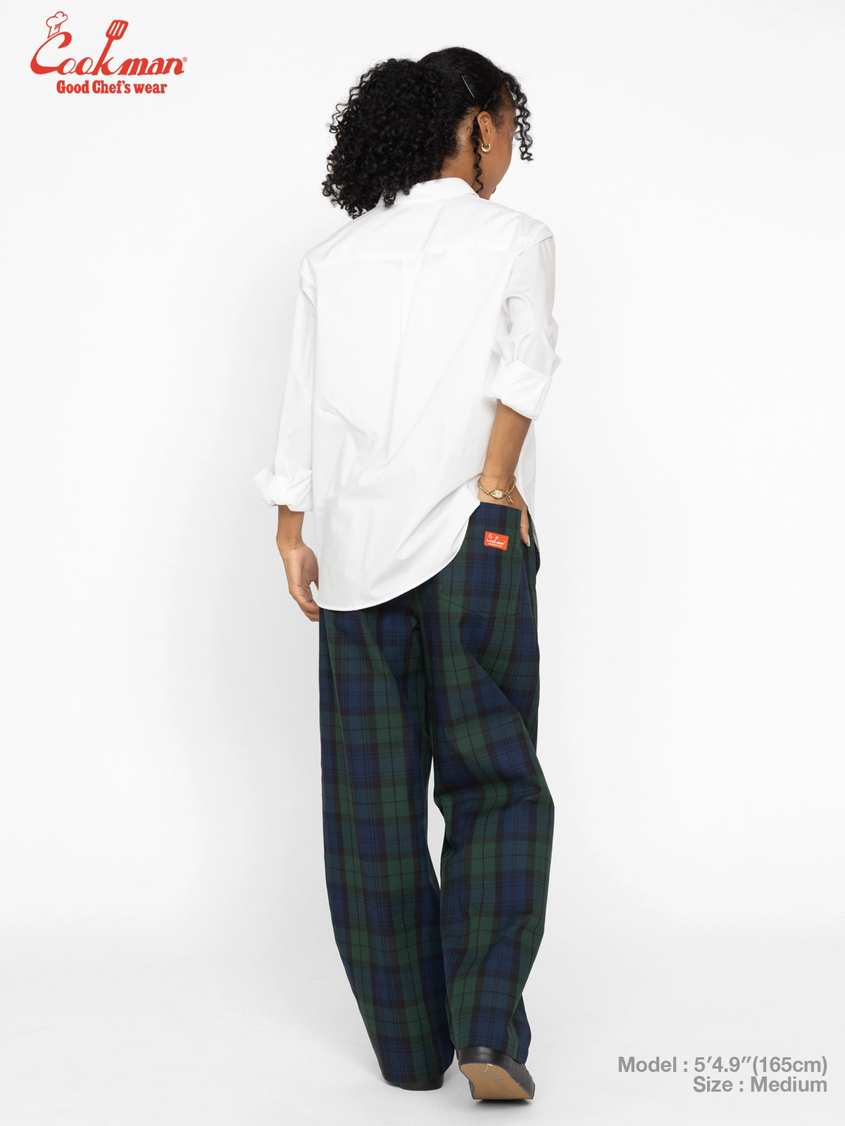 Chef Pants High-Wide - Black Watch Plaid