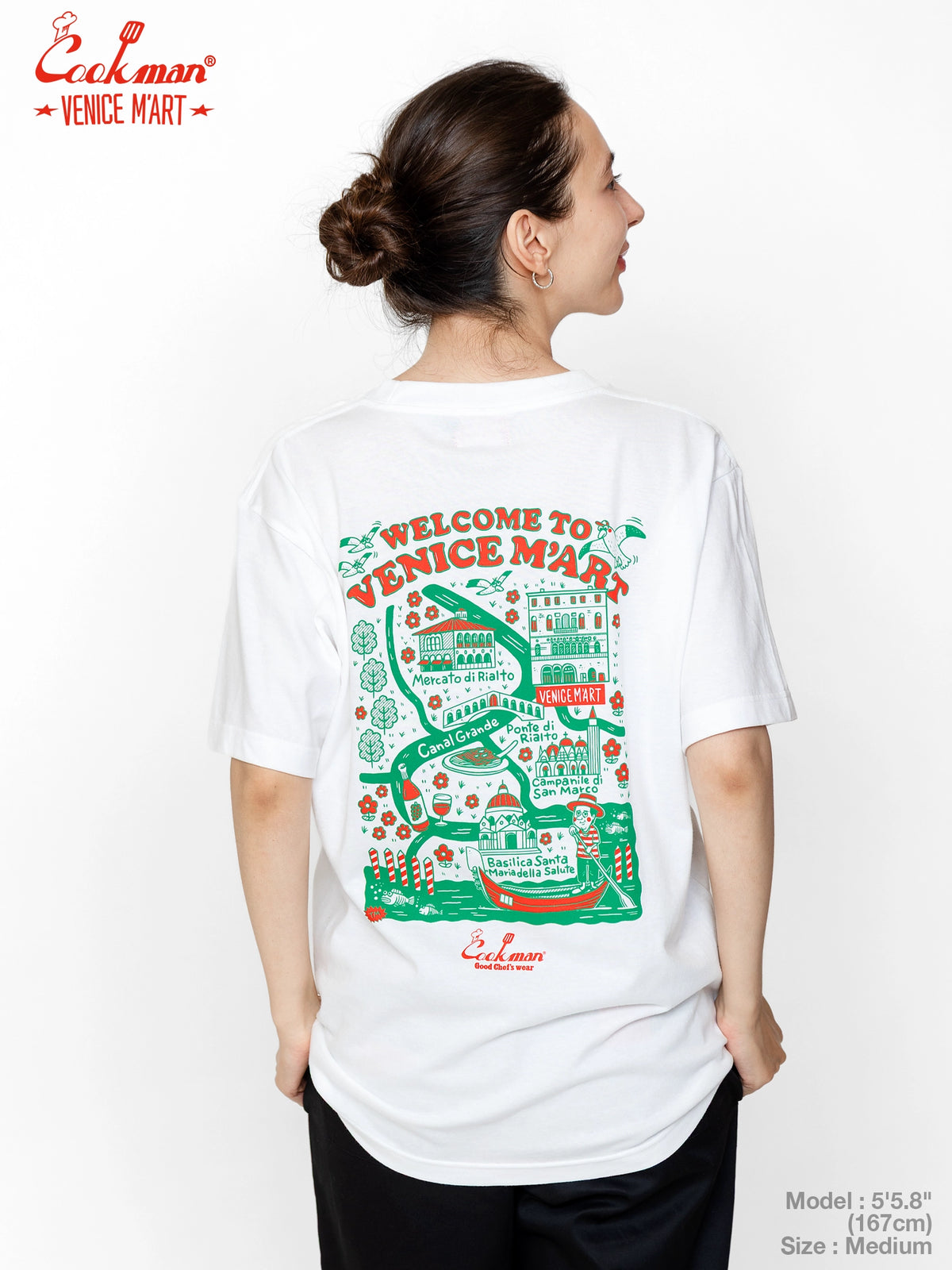 Tees - VENICE M'Art TM Paint Venice Map : White