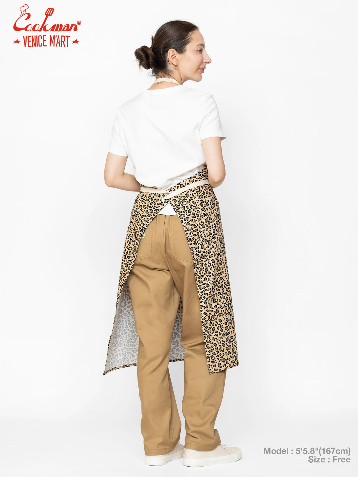 Long Apron - VENICE M'Art : Leopard Beige
