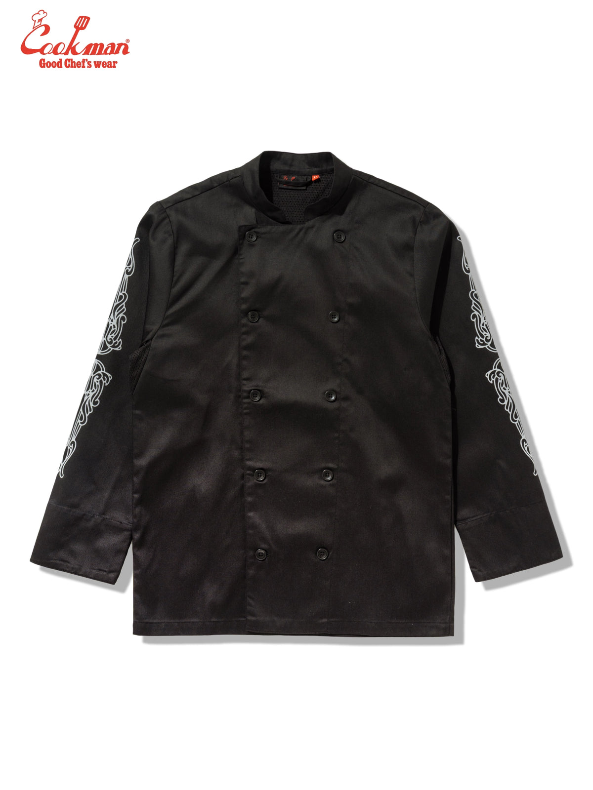 Chef Coat Long Sleeve Vented - Cutlery : Black