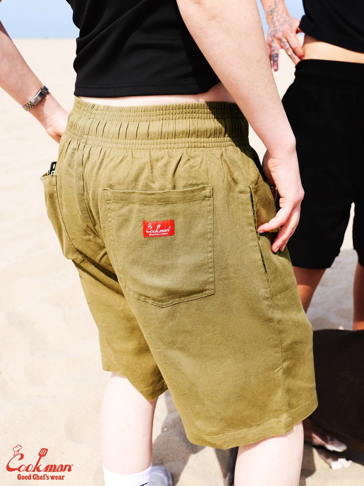 Chef Short Pants - Linen : Olive