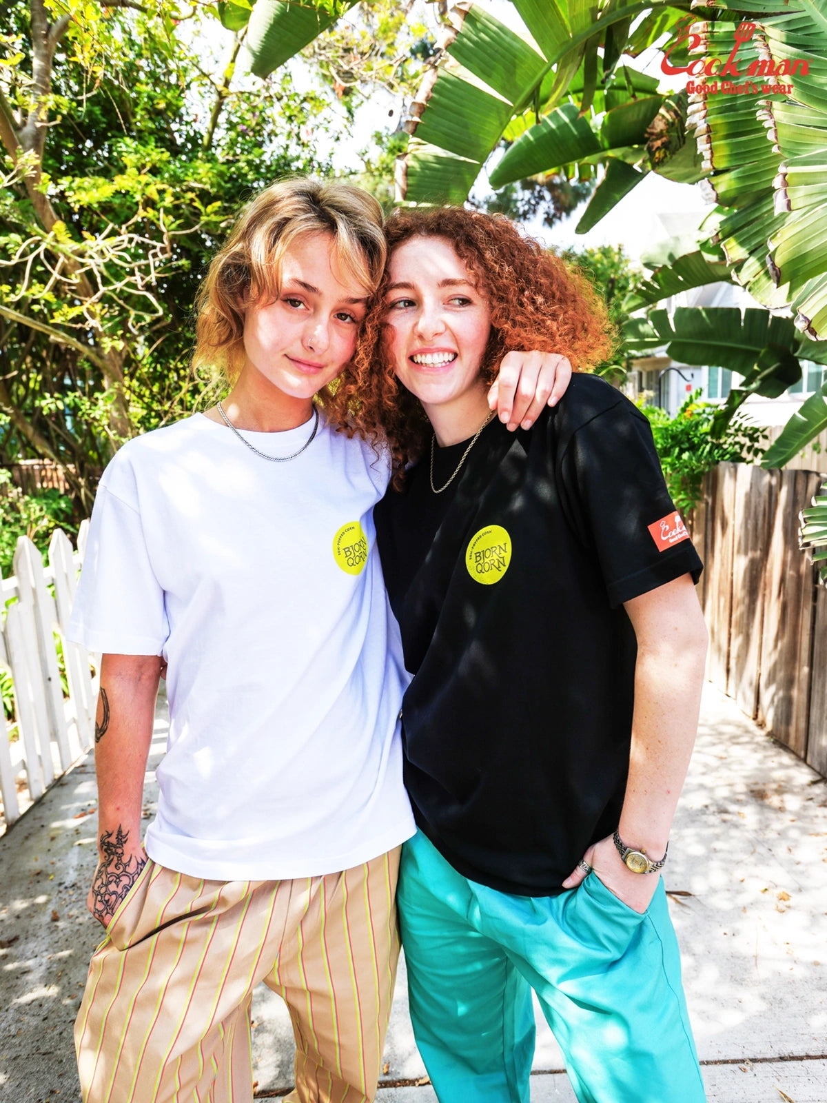 Tees - BjornQorn Popped by The Sun : White