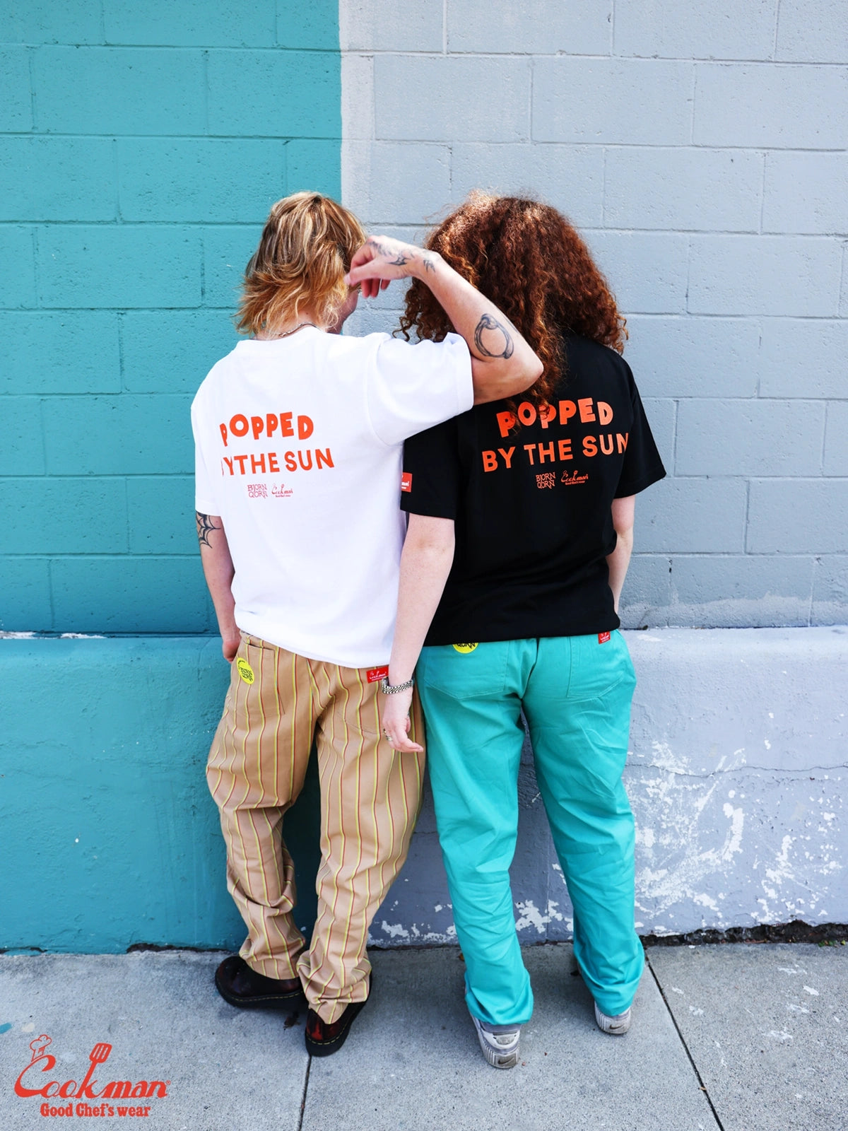 Tees - BjornQorn Popped by The Sun : White