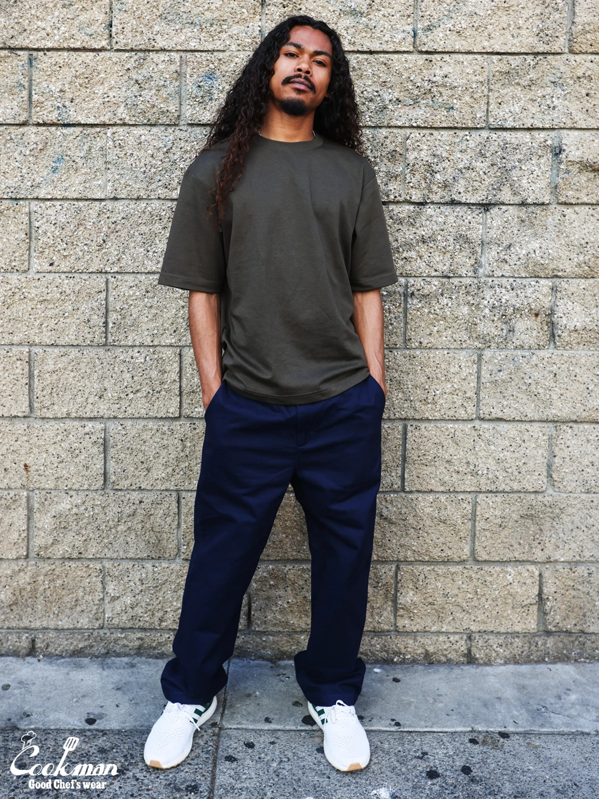 Heritage Wide Pants Heavy Twill - Navy
