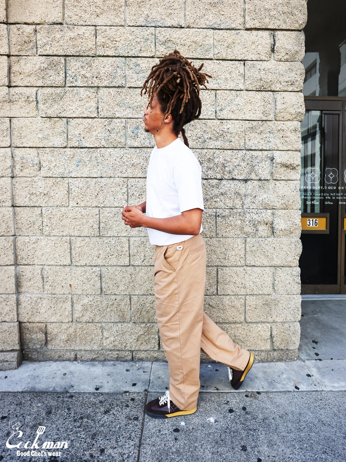 Heritage Wide Pants Heavy Twill - Beige