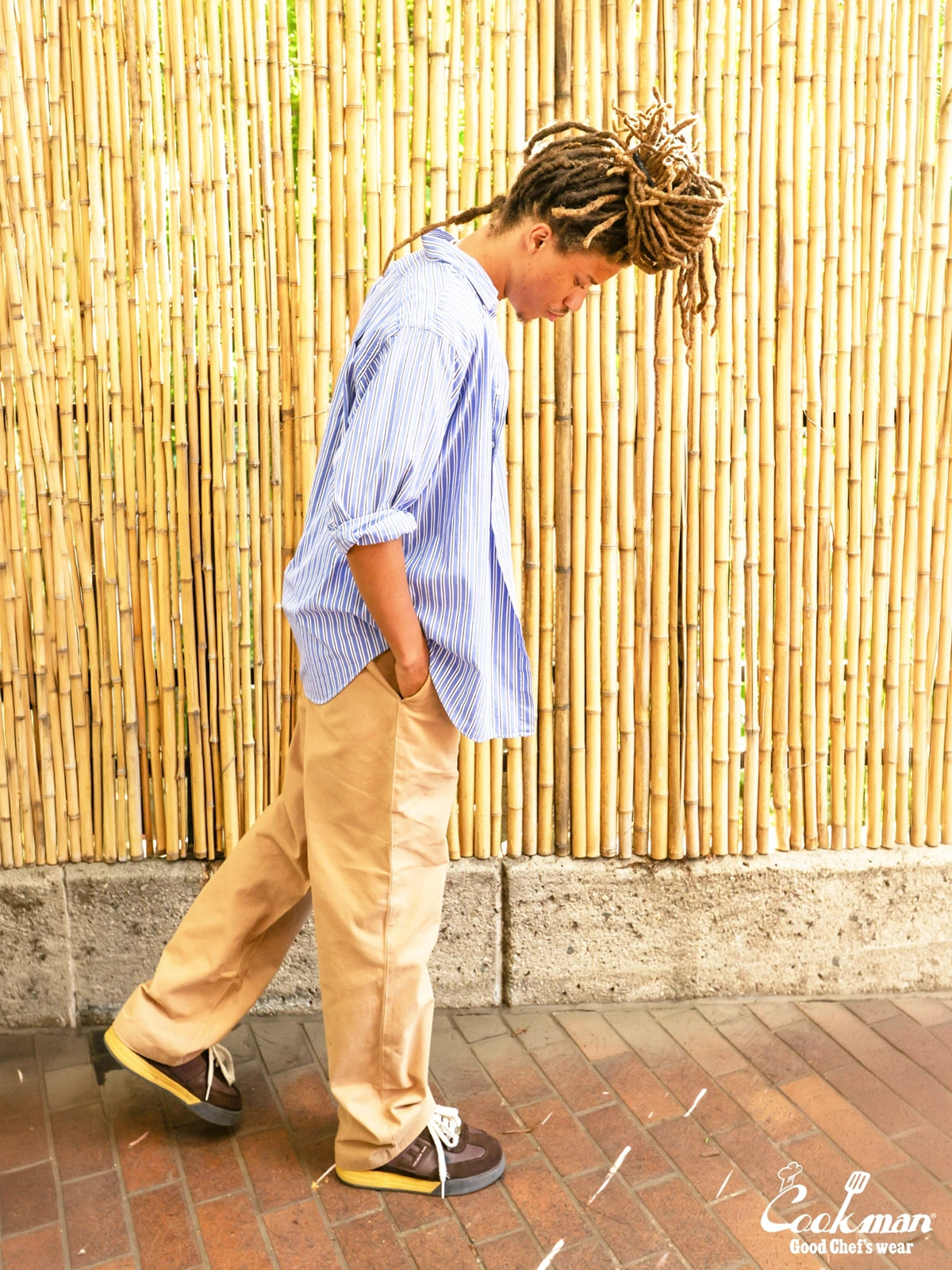 Heritage Wide Pants Heavy Twill - Beige