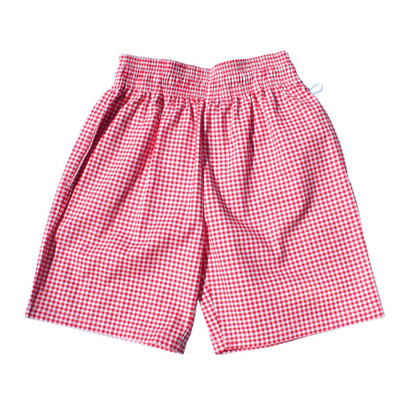 Cookman Chef Short Pants - Gingham : Red