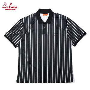 Cookman Polo Shirts - Stripe : Black