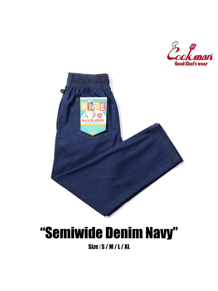 Chef Pants Semiwide- Denim : Navy