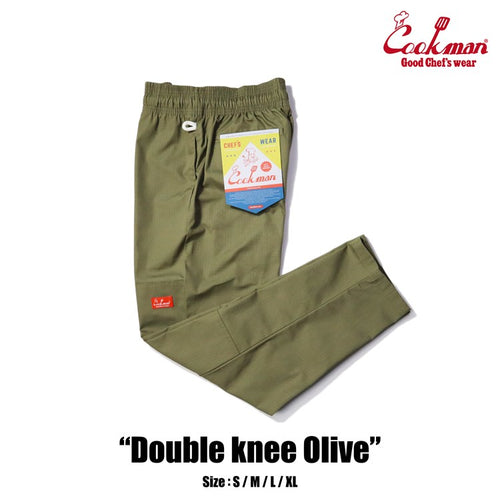 Cookman Chef Pants - Double Knee Ripstop : Olive – Cookman USA