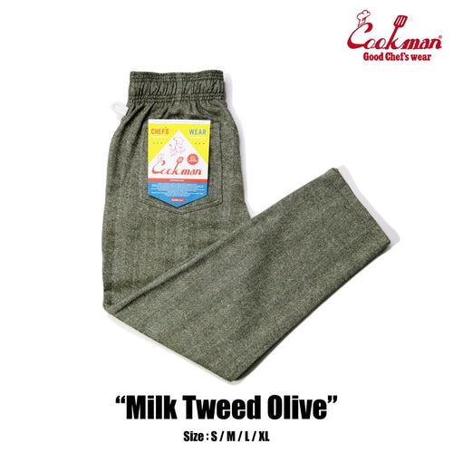Cookman Chef Pants - Milk Tweed : Olive – Cookman USA