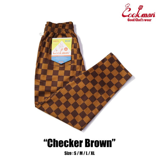 Cookman Chef Pants - Checker : Brown