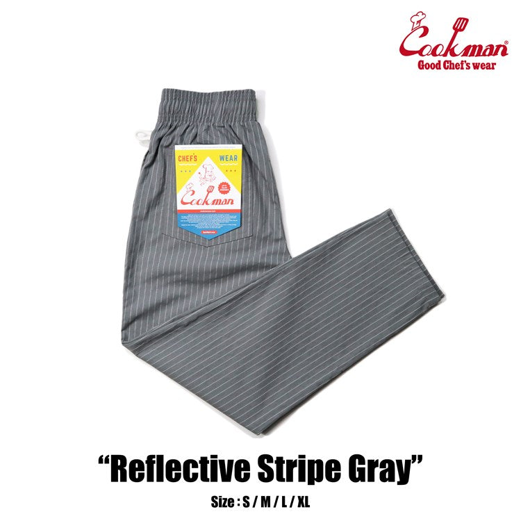 Cookman Chef Pants - Reflective Stripe : Gray