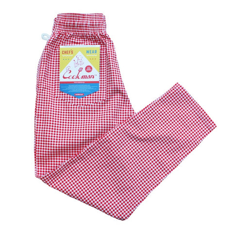 Cookman Chef Pants - Gingham Red