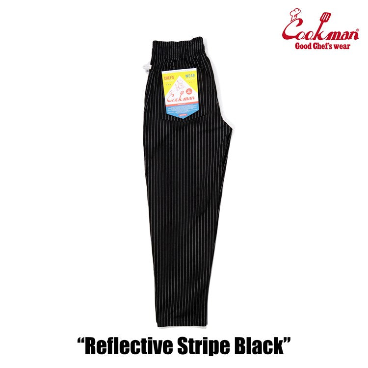 Cookman Chef Pants - Reflective Stripe : Black