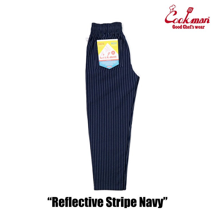 Cookman Chef Pants - Reflective Stripe : Navy