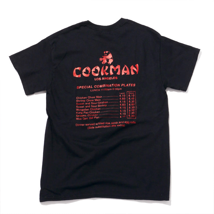 Cookman T-shirts - Chinese menu : Black