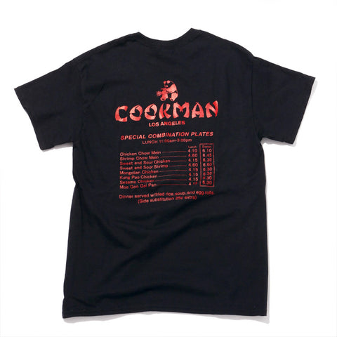 Cookman Tees - Chinese menu : Black