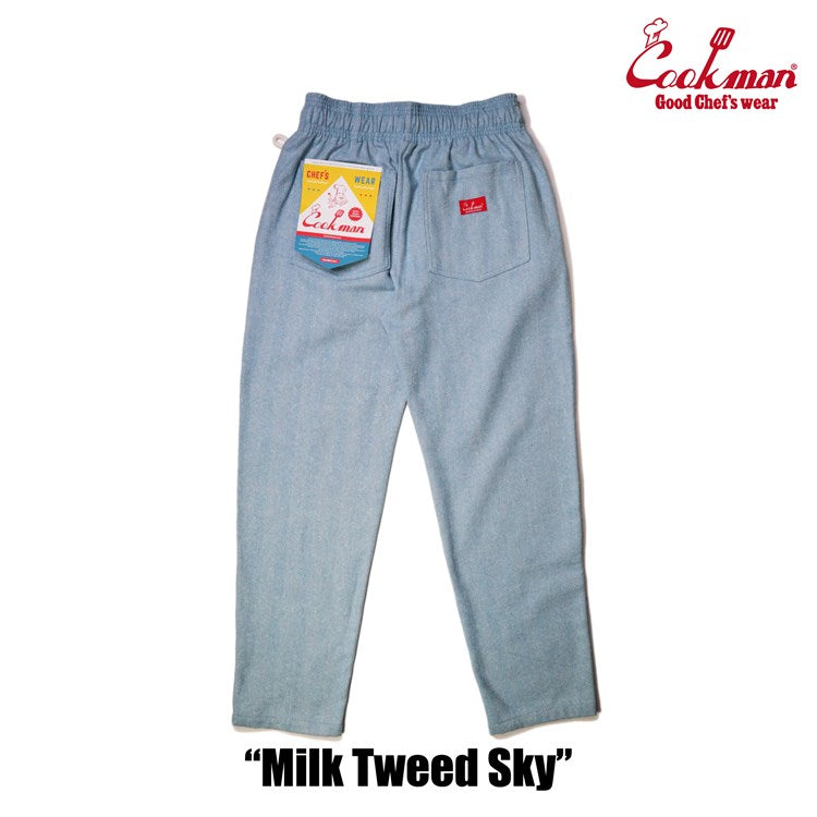 Cookman Chef Pants - Milk Tweed : Sky