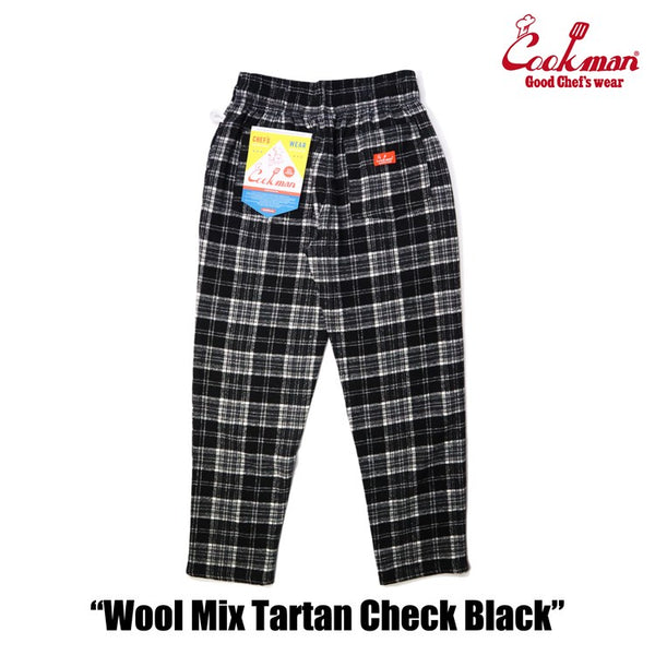 Cookman Chef Pants - Wool Mix Tartan : Black