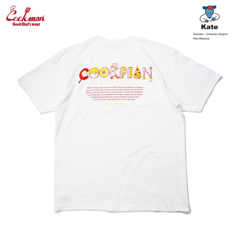 Cookman Tees -Kate Tasty Logo : White